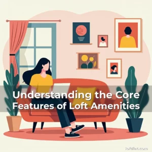 Artistic representation for Understanding the Core Features of Loft Amenities